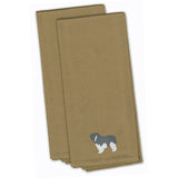 Caroline'S Treasures Bb3432Tntwe Polish Lowland Sheepdog Dog Tan Embroidered Kitchen Towel (Set Of 2), 28 X 19, Multic