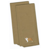 Caroline'S Treasures Bb3433Tntwe Australian Shepherd Dog Tan Embroidered Kitchen Towel (Set Of 2), 28 X 19, Multicolor