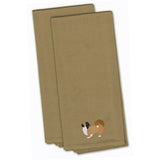 Caroline'S Treasures Bb3438Tntwe Pekingese Tan Embroidered Kitchen Towel (Set Of 2), 28 X 19, Multicolor