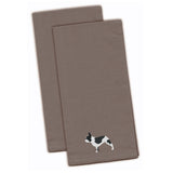 Caroline'S Treasures Bb3441Gytwe French Bulldog Gray Embroidered Kitchen Towel (Set Of 2), 28 X 19, Multicolor