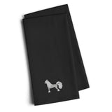 Caroline'S Treasures Bb3443Bktwe Chinese Crested Black Embroidered Kitchen Towel (Set Of 2), 28 H X 19 W, Multicolor