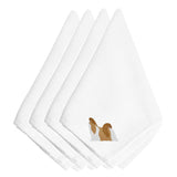 Caroline'S Treasures Bb3446Npke Shih Tzu Embroidered Napkins (Set Of 4), 20, Multicolor