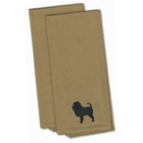 Caroline'S Treasures Bb3448Tntwe Affenpinscher Tan Embroidered Kitchen Towel (Set Of 2), 28 X 19, Multicolor