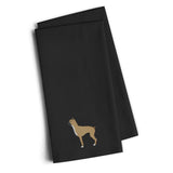 Caroline'S Treasures Bb3453Bktwe Boxer Black Embroidered Kitchen Towel (Set Of 2), 28 H X 19 W, Multicolor