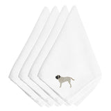 Caroline'S Treasures Bb3456Npke English Mastiff Embroidered Napkins (Set Of 4), 20, Multicolor