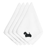 Caroline'S Treasures Bb3469Npke Scottish Terrier Embroidered Napkins (Set Of 4), 20, Multicolor
