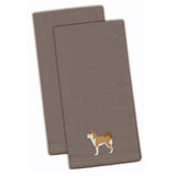 Caroline'S Treasures Bb3472Gytwe Akita Gray Embroidered Kitchen Towel (Set Of 2), 28 X 19, Multicolor