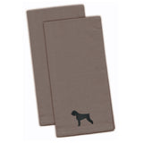 Caroline'S Treasures Bb3473Gytwe Giant Schnauzer Gray Embroidered Kitchen Towel (Set Of 2), 28 X 19, Multicolor