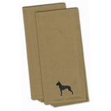 Caroline'S Treasures Bb3475Tntwe Great Dane Tan Embroidered Kitchen Towel (Set Of 2), 28 X 19, Multicolor