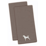 Caroline'S Treasures Bb3477Gytwe Anatolian Shepherd Gray Embroidered Kitchen Towel (Set Of 2), 28 X 19, Multicolor