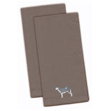 Caroline'S Treasures Bb3480Gytwe Siberian Husky Gray Embroidered Kitchen Towel (Set Of 2), 28 X 19, Multicolor