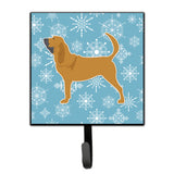 Caroline'S Treasures Winter Snowflake Bloodhound Leash Or Key Holder Bb3484Sh4, Small, Multicolor