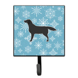 Caroline'S Treasures Winter Snowflake Black Labrador Retriever Leash Or Key Holder Bb3508Sh4, Small, Multicolor