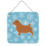 Caroline'S Treasures Winter Snowflake Norfolk Terrier Wall Or Door Hanging Prints Bb3509Ds66, 6 X 6, Multicolor