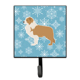 Caroline'S Treasures Winter Snowflake Red Border Collie Leash Or Key Holder Bb3522Sh4, Small, Multicolor