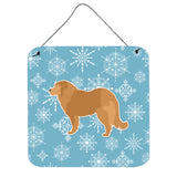 Caroline'S Treasures Winter Snowflake Caucasian Shepherd Dog Wall Or Door Hanging Prints Bb3525Ds66, 6 X 6, Multicolor
