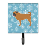 Caroline'S Treasures Winter Snowflake Pug Leash Or Key Holder Bb3547Sh4, Small, Multicolor