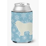 Caroline'S Treasures Winter Snowflake Komondor Can Or Bottle Hugger Bb3555Cc, Can Hugger, Multicolor