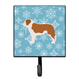 Caroline'S Treasures Winter Snowflake Saint Bernard Leash Or Key Holder Bb3576Sh4, Small, Multicolor