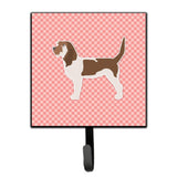 Caroline'S Treasures Grand Basset Griffon Vendeen Checkerboard Pink Leash Or Key Holder Bb3590Sh4, Small, Multicolor