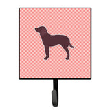 Caroline'S Treasures American Water Spaniel Checkerboard Pink Leash Or Key Holder Bb3601Sh4, Small, Multicolor