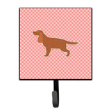 Caroline'S Treasures English Cocker Spaniel Checkerboard Pink Leash Or Key Holder Bb3612Sh4, Small, Multicolor