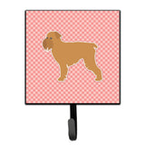 Caroline'S Treasures Brussels Griffon Checkerboard Pink Leash Or Key Holder Bb3640Sh4, Small, Multicolor