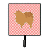Caroline'S Treasures Pomeranian Checkerboard Pink Leash Or Key Holder Bb3642Sh4, Small, Multicolor