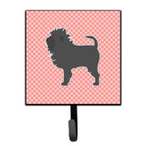 Caroline'S Treasures Affenpinscher Checkerboard Pink Leash Or Key Holder Bb3648Sh4, Small, Multicolor