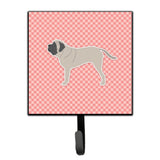 Caroline'S Treasures English Mastiff Checkerboard Pink Leash Or Key Holder Bb3656Sh4, Small, Multicolor