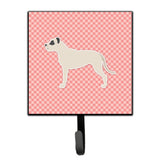 Caroline'S Treasures Dogo Argentino Checkerboard Pink Leash Or Key Holder Bb3667Sh4, Small, Multicolor