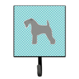 Caroline'S Treasures Kerry Terrier Checkerboard Blue Leash Or Key Holder Bb3692Sh4, Small, Multicolor