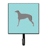 Caroline'S Treasures Scottish Deerhound Checkerboard Blue Leash Or Key Holder Bb3696Sh4, Small, Multicolor