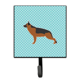 Caroline'S Treasures German Shepherd Checkerboard Blue Leash Or Key Holder Bb3724Sh4, Small, Multicolor