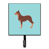 Caroline'S Treasures Australian Kelpie Dog Checkerboard Blue Leash Or Key Holder Bb3729Sh4, Small, Multicolor
