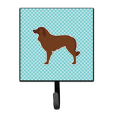 Caroline'S Treasures Portuguese Sheepdog Dog Checkerboard Blue Leash Or Key Holder Bb3731Sh4, Small, Multicolor