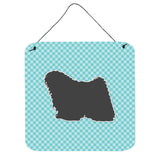 Caroline'S Treasures Puli Checkerboard Blue Wall Or Door Hanging Prints Bb3763Ds66, 6 X 6, Multicolor