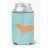 Caroline'S Treasures Dogue De Bordeaux Checkerboard Blue Can Or Bottle Hugger Bb3770Cc, Can Hugger, Multicolor