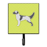 Caroline'S Treasures English Setter Checkerboard Green Leash Or Key Holder Bb3781Sh4, Small, Multicolor