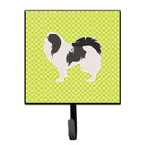 Caroline'S Treasures Japanese Chin Checkerboard Green Leash Or Key Holder Bb3837Sh4, Small, Multicolor
