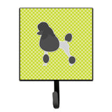 Caroline'S Treasures Poodle Checkerboard Green Leash Or Key Holder Bb3839Sh4, Small, Multicolor