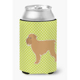 Caroline'S Treasures Brussels Griffon Checkerboard Green Can Or Bottle Hugger Bb3840Cc, Can Hugger, Multicolor