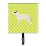 Caroline'S Treasures Dogo Argentino Checkerboard Green Leash Or Key Holder Bb3867Sh4, Small, Multicolor