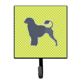 Caroline'S Treasures Portuguese Water Dog Checkerboard Green Leash Or Key Holder Bb3868Sh4, Small, Multicolor