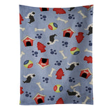 Caroline'S Treasures Bb3923Ktwl Black Border Collie Dog House Kitchen Towel, 25 X 15, Multicolor