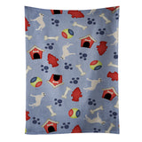 Caroline'S Treasures Bb3967Ktwl Dogo Argentino Dog House Collection Kitchen Towel, 25 X 15, Multicolor