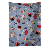 Caroline'S Treasures Bb3998Ktwl Dog House English Bulldog Kitchen Towel, 25 X 15, Multicolor