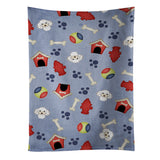 Caroline'S Treasures Bb4036Ktwl Dog House Collection White Poodle Kitchen Towel, 25 X 15, Multicolor