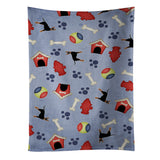 Caroline'S Treasures Bb4105Ktwl Dog House Manchester Terrier Kitchen Towel, 25 X 15, Multicolor