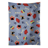 Caroline'S Treasures Bb4128Ktwl Dog House Yorkshire Terrier Kitchen Towel, 25 X 15, Multicolor